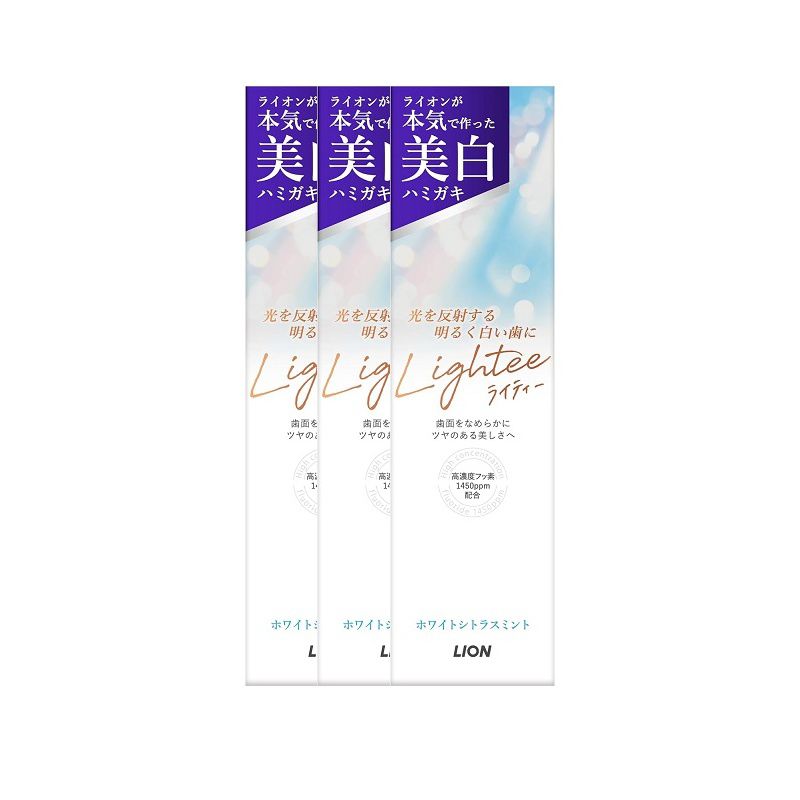 樂天商城 - Lightee ハミガキ ホワイトシトラスミント 100g 【×3個セット】