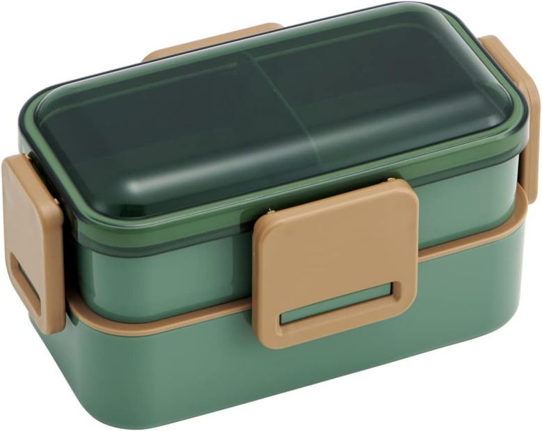 弁当箱 2段 ランチボックス 抗菌 2段 ふわっと弁当箱 セージグリーン PFLW4AG