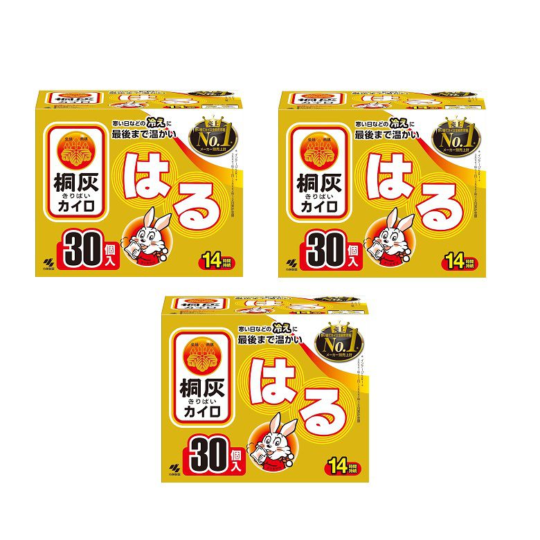 カイロ 貼るタイプ 桐灰 はる 30個入(函入) 【×3個セット】