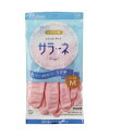 【セール期間10%OFF】キッチン ビニール手袋 K08750 サラーネ ビニール 薄手 うす手 Mサイズ ピンク 1双入 キッチン手袋 炊事手袋 食器洗い 掃除(3)