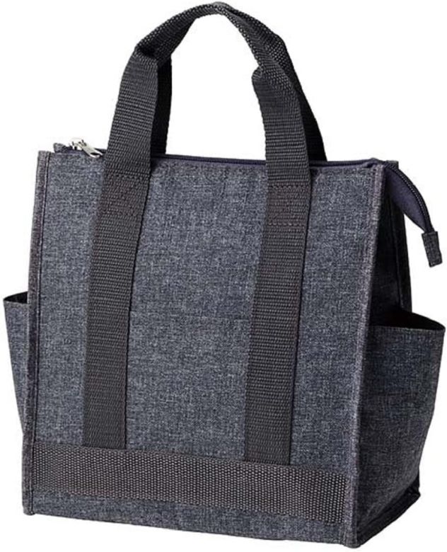 保冷ランチバッグ トルネ 保温保冷 ランチバッグ 角型 4.6リットル グレー 幅24.5×奥行13×高さ25.5cm P-3564