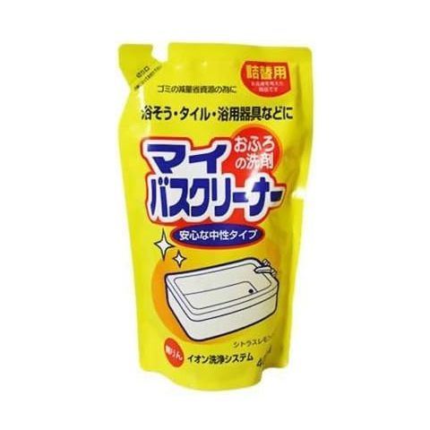 ロケット石けん マイバスクリーナー 400ml 詰替 　シトラスレモンの香り お風呂用洗剤 浴室用洗剤 お風呂掃除