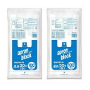 エプロンブロック (S) 30号 乳白 100枚入 取っ手付き 手付き ポリ袋 ゴミ袋 ごみ袋 EB-W30-100 【×2個セット】