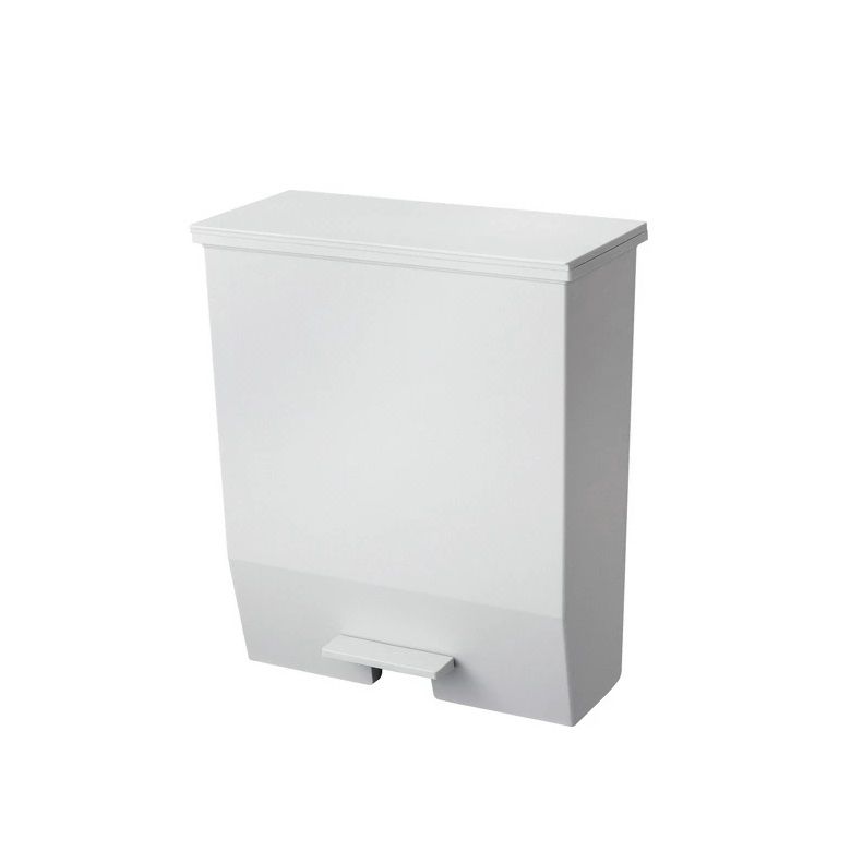 Rakuten - 通路で使えるペダルダストボックス ゴミ箱 45L グレー H&H