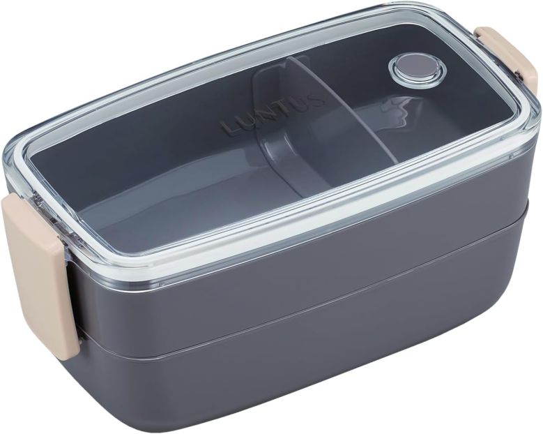 乐天商城 - 弁当箱 2段 ランチボックス Cランタス SA-T570CN グレー