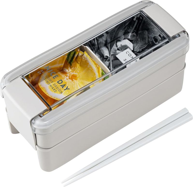 乐天商城 - B1488GB イージーケアランチBOX 2段 680mL グレイジュ