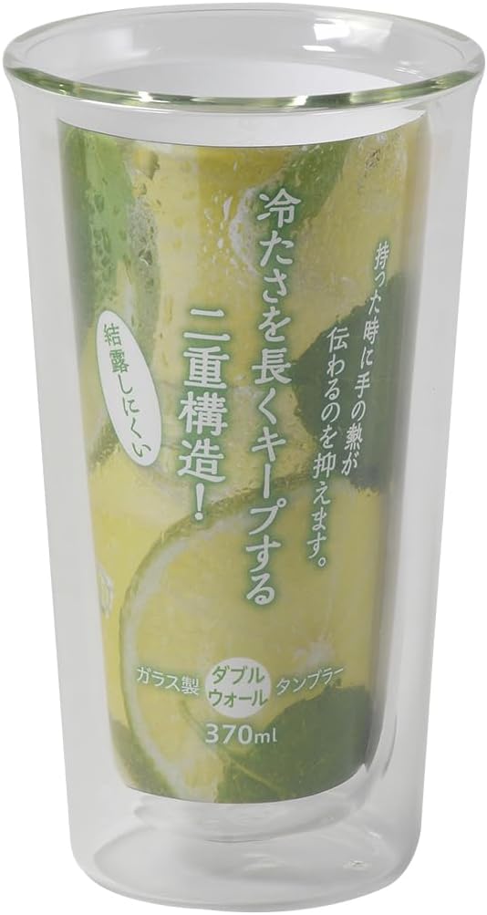 乐天商城 - L7522 ガラス製ダブルウォールタンブラー 370mL
