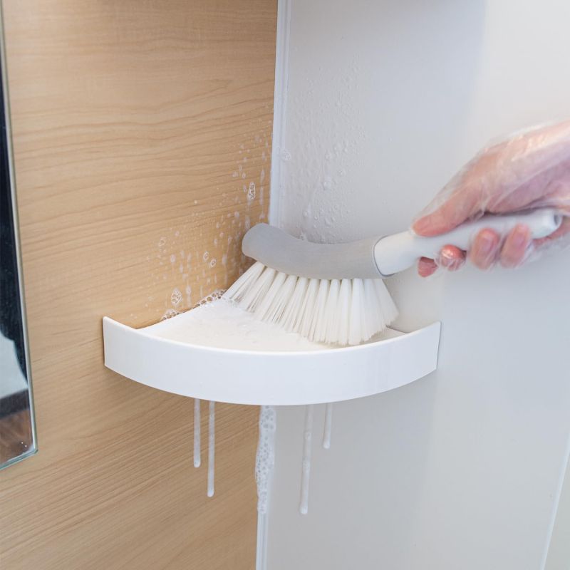 アズマ アズマジック 浴室用ソフトブラシ 洗剤の泡立て 浴室 浴室床 タイル 傷つけない 【SNSで話題】ホームクリーニング プロ推奨 風呂掃除 浴室ブラシ 掃除用ブラシ クリーニングブラシ BT763