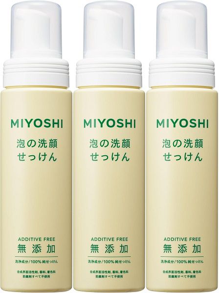 乐天商城 - 無添加 泡の洗顔せっけん 本体 200ml 【×3個セット】