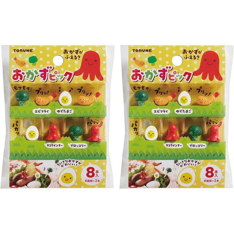 Rakuten - おかずピック ランチピック おかずピック 8本入(4種類×各2本) ちいさなおかずがかわいい パーティーの飾り付け お弁当の彩りに P-3662 トルネ