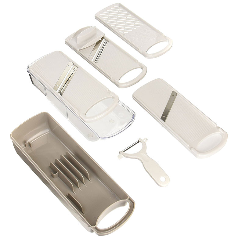 貝印 調理器セット 千切り ツマ切り スライス 大根おろし ピーラー デリコ セット DZ0746 KAI スライサ..