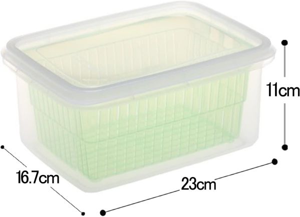 サンコープラスチック ザル付Dパック 59321グリーン D-8d AZL8604 2