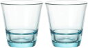 タンブラー アクアブルー 210ml 96921 スパッシュ HSフリーグラス 食洗機対応 P-52103HS-AQ-JAN 2個入 東洋佐々木ガラス