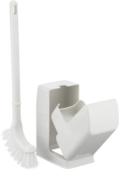 キクロン トイレ掃除用ブラシ ファシル 64787 ホワイト コンパクトブラシケースセット