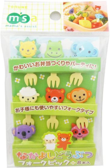 乐天商城 - キャラ弁グッズ なかよしどうぶつ 61348 フォークピック 8本入 P-3116 トルネ TORUNE