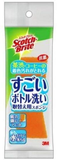 乐天商城 - スリーエム 52112 スコッチ・ブライト すごいボトル洗い 取替え用スポンジ 1個 MBC-03K-R 【まとめ買い10個セット】