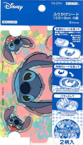 乐天商城 - ディズニー スティッチ ふりかけ シート (4組入り)