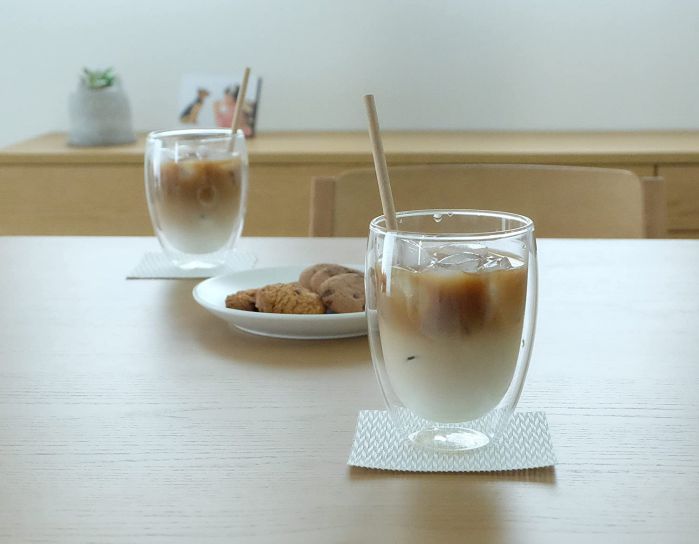 ダブルウォールグラス 350ml 2個組 2重...の紹介画像3