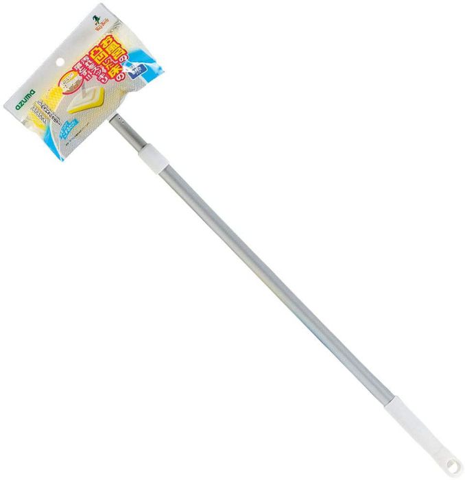 アズマ お風呂 ブラシ 柄付バススポンジ お風呂床用ブラシスポF ヘッド幅14.5cm 全長70~110cm 凸凹した..