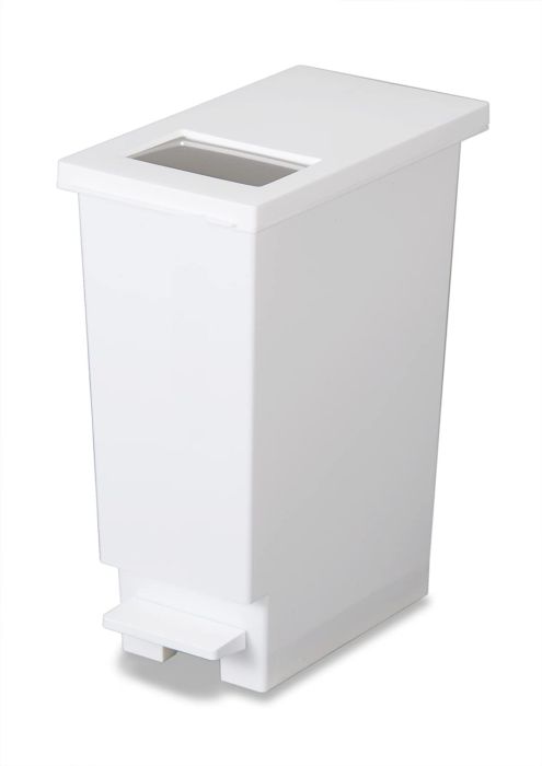 Rakuten - トンボ ゴミ箱 20L 日本製 フタ付き プッシュタイプ ペダル式 ホワイト ユニード 新輝合成 20S