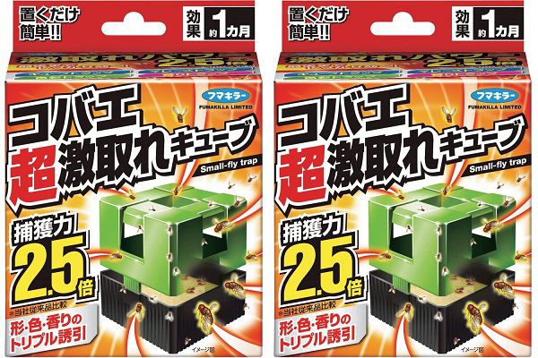 【まとめ買い ×2個セット】コバエ 激取れキューブ 1個 小蠅 こばえ 捕獲 撃退 誘引 トラップ キッチン 台所 コバエ対策