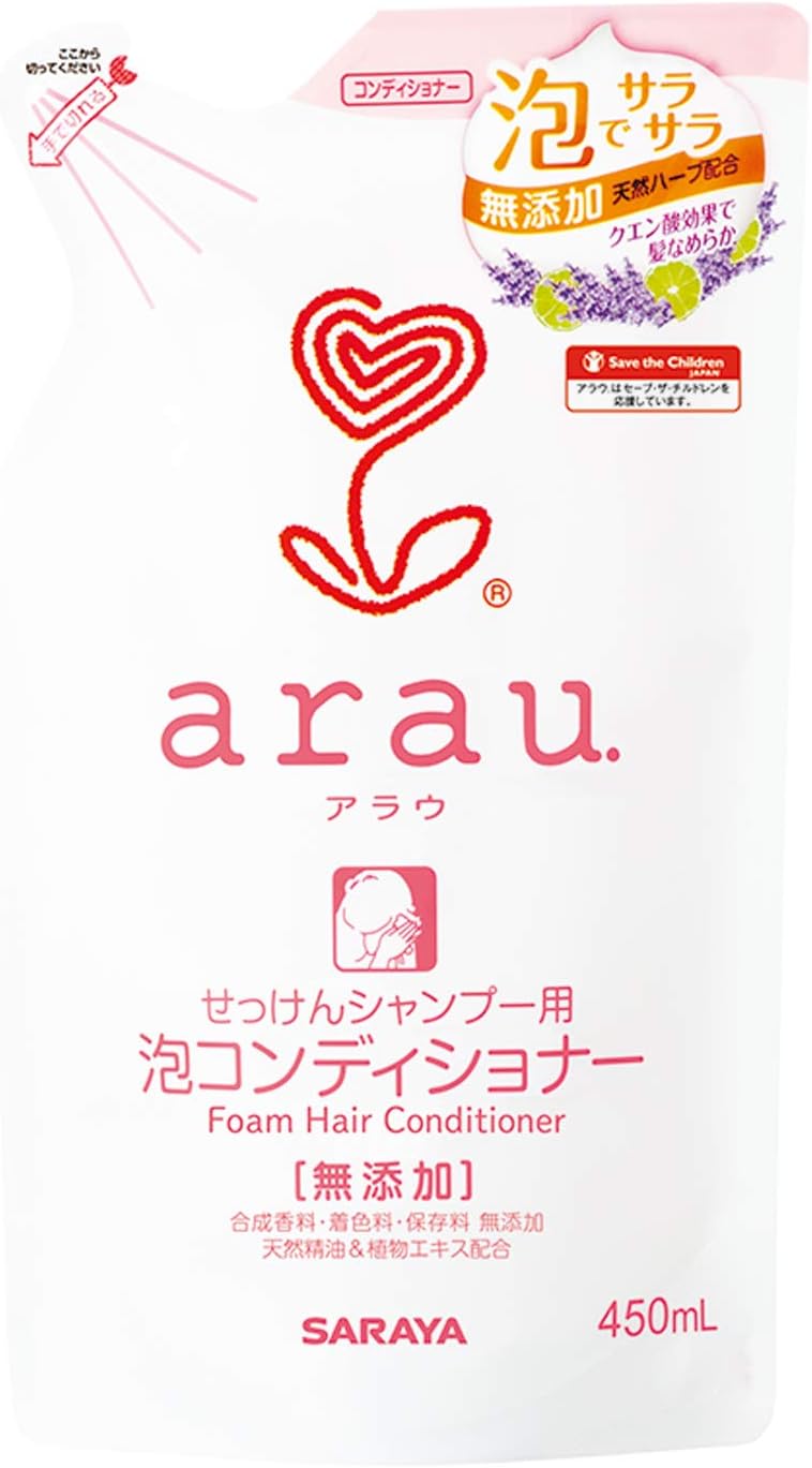 アラウ 泡コンディショナー 詰替 450ml 詰め替え つめかえ 詰換え arau サラヤ