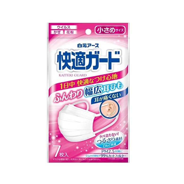 乐天商城 - 快適ガードマスク 小さめサイズ 7枚入