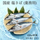【国産】 塩さば 業務用 約450g ばら売り 1本 真空 青切り 焼津市 ふるさと納税採用品 組合せ商品 鯖専門店 あまる齋藤商店 国内加工 鯖 しめさば 鯖寿し 焼津 塩サバ