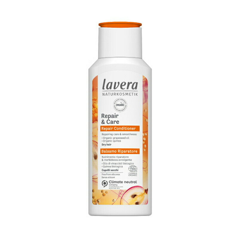 lavera リペア&ケア コンディショナー ノーマル・ドライヘア用 200mL || コンディショナー ノンシリコン オーガニック アロマ アロマオイル おしゃれ エイジングケアヘアケア 無添加 頭皮 頭皮ケア