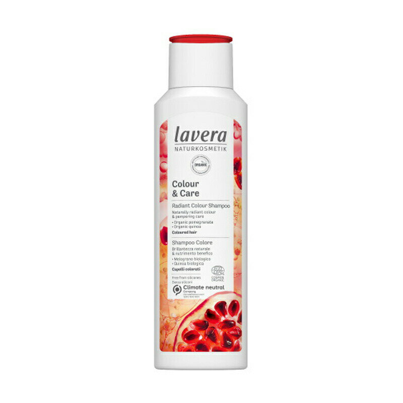 lavera カラー ケア シャンプー 250mL シャンプー ノンシリコン オーガニック アロマ アロマオイル おしゃれ ヘアケア 無添加 メンズ 女性 潤い うるおい 保湿 ダメージケア 頭皮 頭皮ケア オレンジ カラーリング アボカド ラヴェーラ