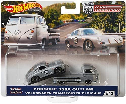 ホットウィール チームトランスポート：PORSCHE 356A OUTLAW：VOLKSWAGEN TRANSPORTER T1 PICKUP