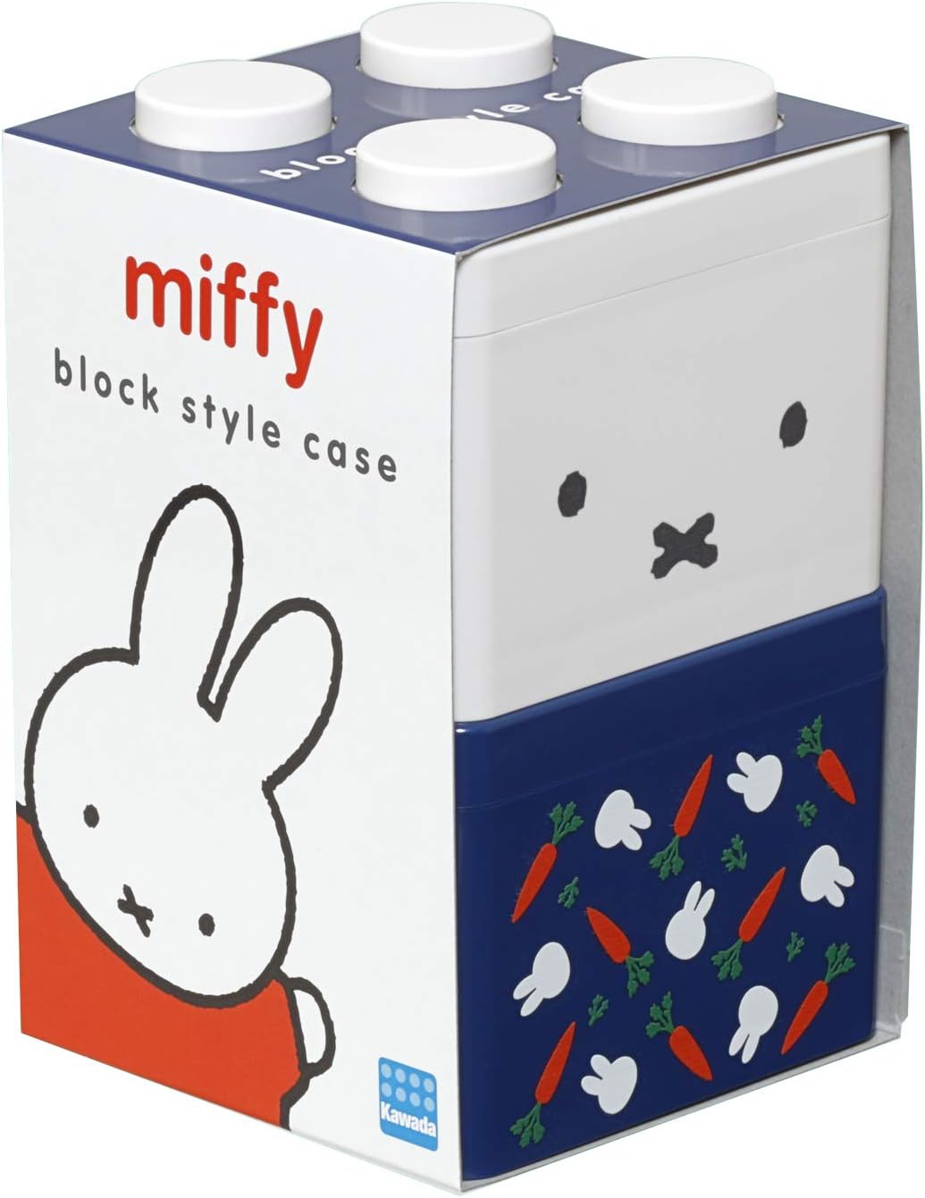 カワダ ブロック型ケース ミッフィー (にんじん柄) BC-01