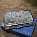【PEARL】ブランド シガレットケース アイコス ヒートスティック 専用 20本 シルバーアラベスク柄 銀色 アイコスケース 人気 電子たばこケース おしゃれ...