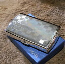 【PEARL】ブランド シガレットケース アイコス ヒートスティック 専用 20本 シルバーチェック柄 銀色 アイコスケース 人気 電子たばこケース おしゃれ ...