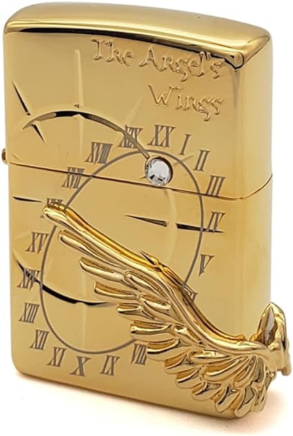 雑貨屋 AMATERASUの限定ZIPPO 2024 限定 エンジェルウイング ゴールドコーティング 2000個限定 金 百式 人気 限定ジッポ プレゼント おしゃれ レア 羽ジッポ 翼 鏡面加工 かっこいい ジッポー ライター PAW｜アングル2