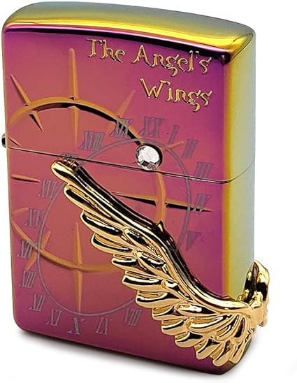 限定ZIPPO 2024 限定 エンジェルウイング レインボー ゴールド 2000個限定 虹 金 人気 限定ジッポ プレゼント おしゃれ レア 羽ジッポ 翼 鏡面加工 かっこいい ジッポー ライター PAW