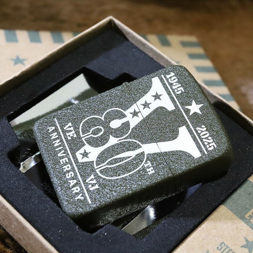 限定ZIPPO 戦後80周年記念ジッポ STEELモデル 特別パッケージ ミニタリージッポ レアジッポ 第二次世界..