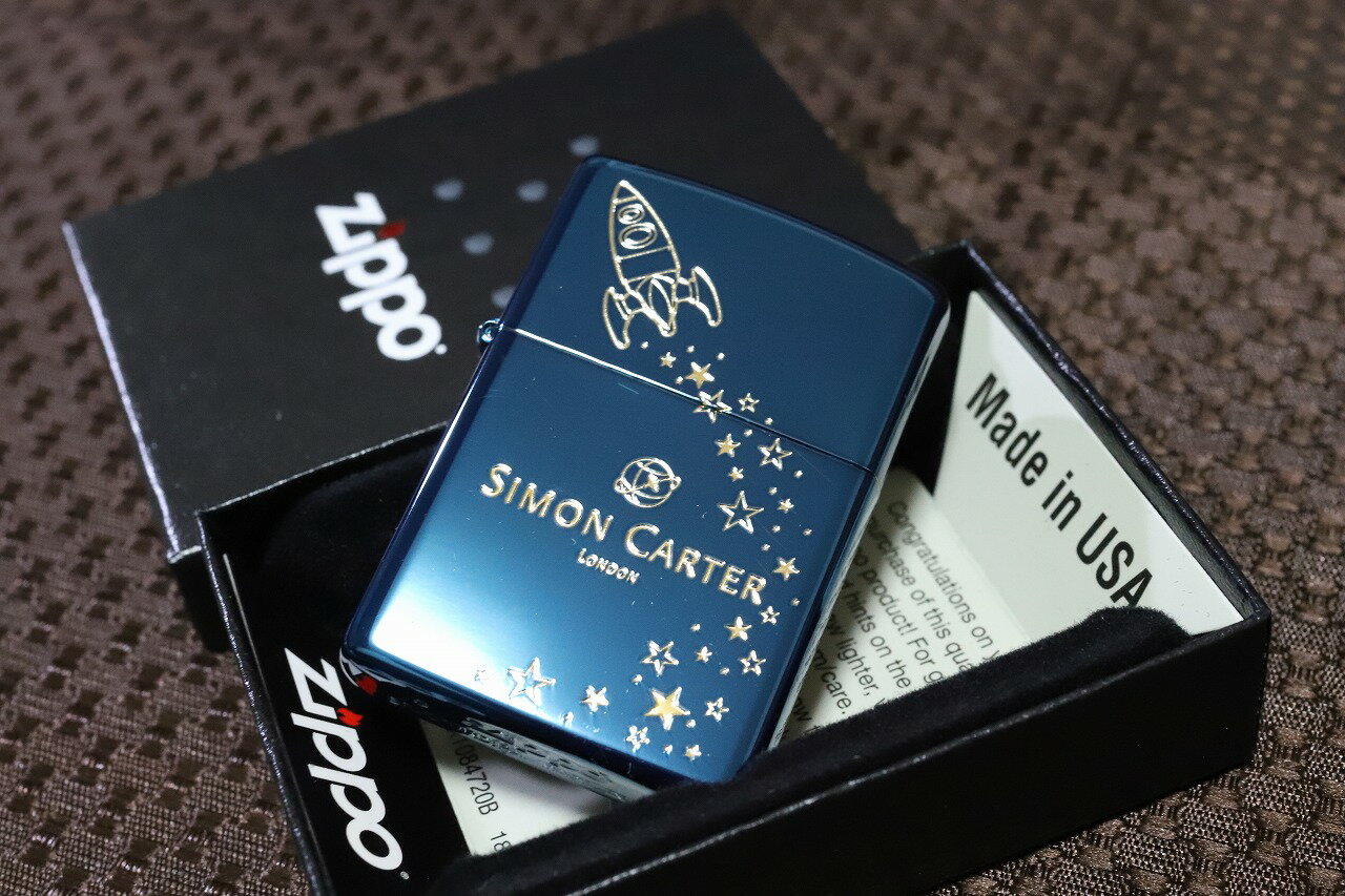 SIMON CARTER ジッポライター 青色...の紹介画像2