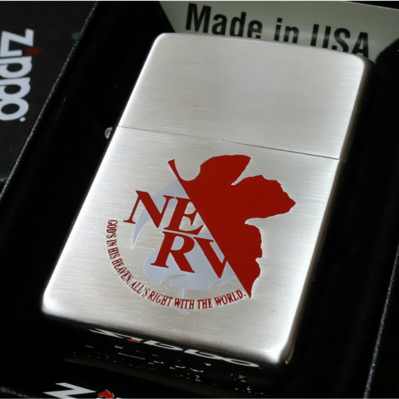 エヴァZIPPO エヴァンゲリオン ネルフマーク 赤 リバイバル 限定 シリアルナンバー ジッポエヴァ エヴァジッポ ネルフジッポ 限定ジッポ 庵野 EVA かっこいい 復刻版