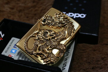 【限定ZIPPO】 ジッポ 限定 ドラゴンメタル ゴールド 龍 竜 金 限定モデル 人気 プレゼント おしゃれ 送料無料 開運ジッポ レア