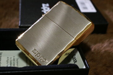 【アーマー・ZIPPO】アーマーシンプルロゴ 両面コーナーカット シルバー＆ゴールド◆銀色 金色 お洒落なカット◆重厚 人気 ジッポ 両面加工 高級ZIPPO クラシック◆ARMOR レア プレゼント シャインレイ