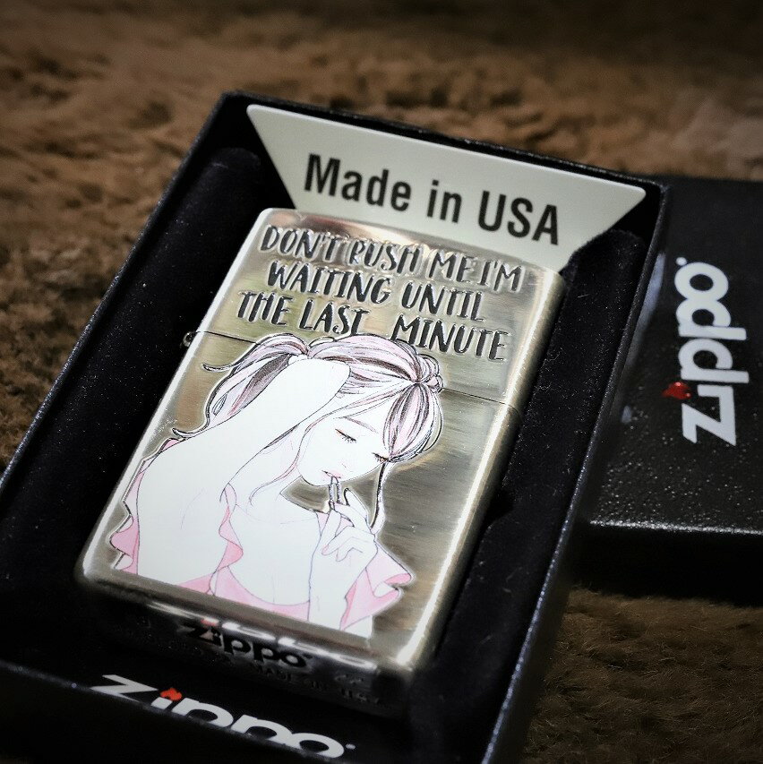 萌系ZIPPO セクシー ZIPPO 萌ジッポ 銀いぶし加工 色っぽいお姉さん マニア向けジッポ プレゼント 送料無料 人気ジッポ