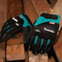 Makita Unisex Impact-rated T 04276 安全・作業用手袋 耐衝撃性手袋 軍手 手袋 作業手袋 防護 ユニセックス衝撃定格T 04276高度なANSI 2衝撃定格解体手袋 ティール/ブラック ミディアム USサイズ