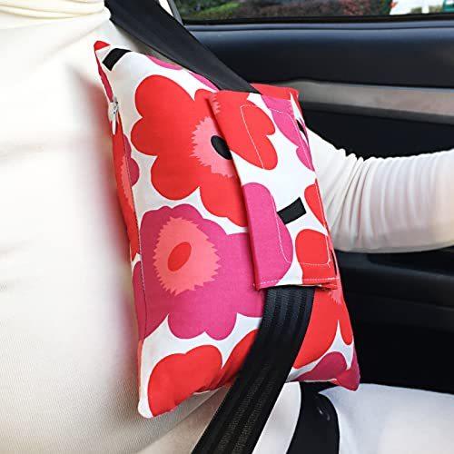 術後乳がん クッションパッド 用乳房切除 シートベルト枕 ペースメーカー バイパス プロテクター ギフトフック Nループテープ コンタードサポートピロー ポップ柄のサムネイル