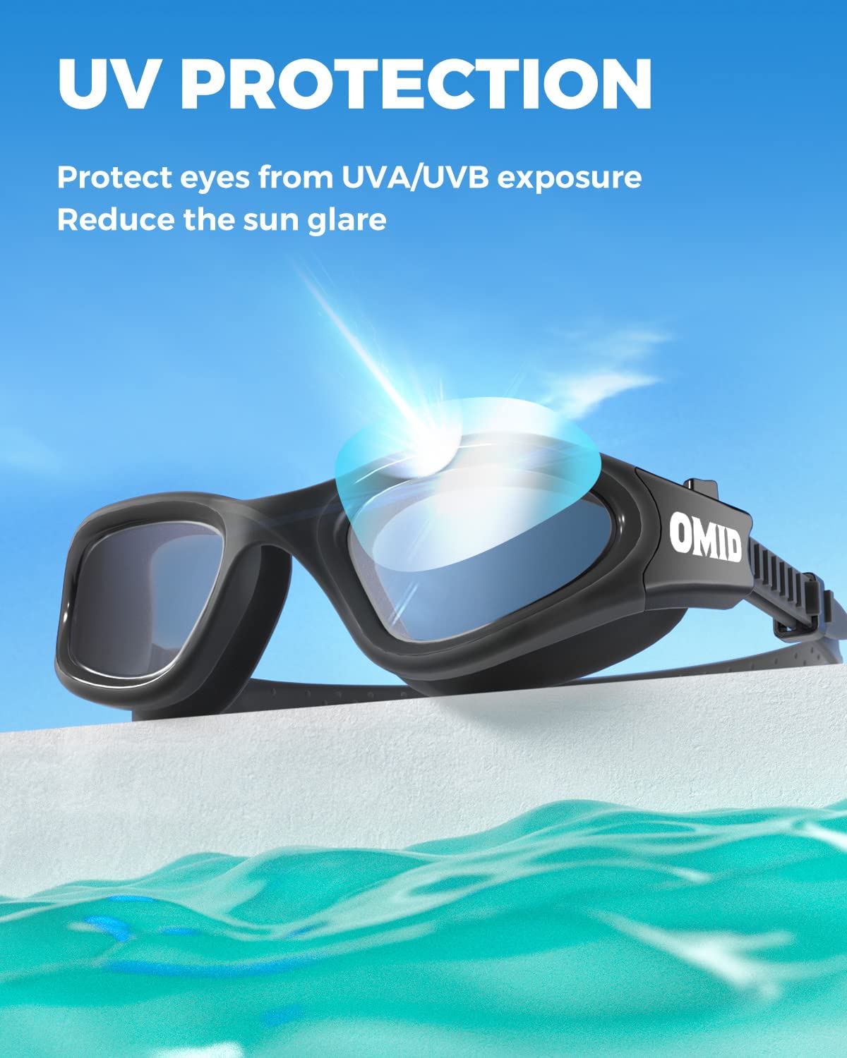 SOLレーシングゴーグル ミラー Lブルー【soltec‐swim】ソルテック水泳ゴーグル(2012882)