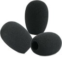 LEFXMOPHY SM81 ウィンドスクリーン Shure SM81-LC KSM141 マイク用 RK311 フォームカバー交換品 マイクフロントガラス ノイズキャンセリングポップフィルター 3個パック