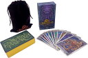 ELYN クトゥルフ オクトパス ミステリーゲーム 神話 ファンタジー タロットカード 収集可能 占い トランプ デッキ マジック パーティー 占いカードゲーム アートワーク パープル