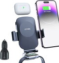 JOYVEVA SY-681 3 IN 1 ワイヤレスカーチャージャー iPhone/Apple Watch/AirPods用 携帯電話の自動車充電器 ワイヤレス車載充電器 自動クランプ車載充電マウント 車載電話ホルダー充電器 iPhone15/14/13/12/11/X/8、Apple Watch 9/8/7/6/5/4/3/2/SE AirPods Pro 2用