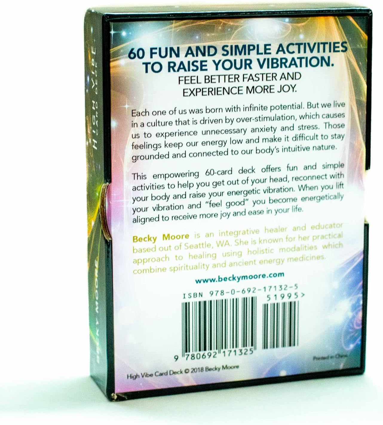 High Vibes カードデッキ 60種類の楽しみ ベッキー・ムーアが贈る 喜びとつながり 最高の人生を送る簡単な方法 カードデッキ1セット カードゲーム スタンダードトランプ デッキ 3
