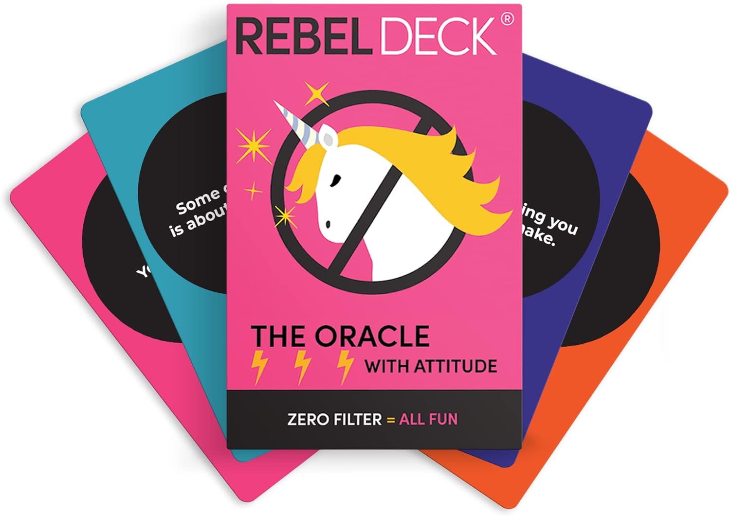 REBEL DECK The Oracle with Attitude Unfiltered セルフケアオラクル 面白いオラクルデッキ カード60枚 カードゲーム 860613002606